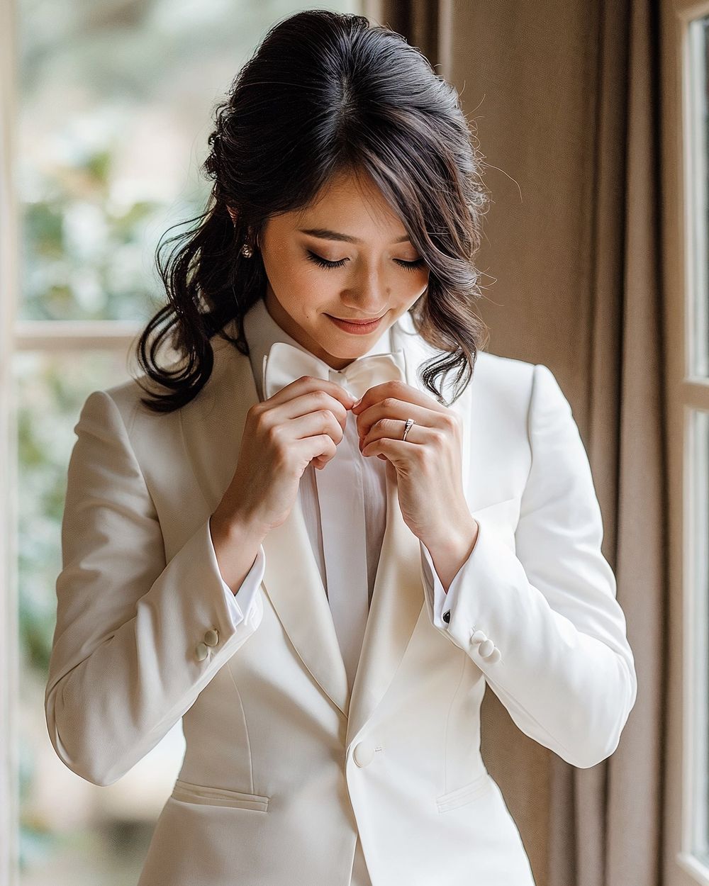 Ivory Tuxedo with Bow Tie