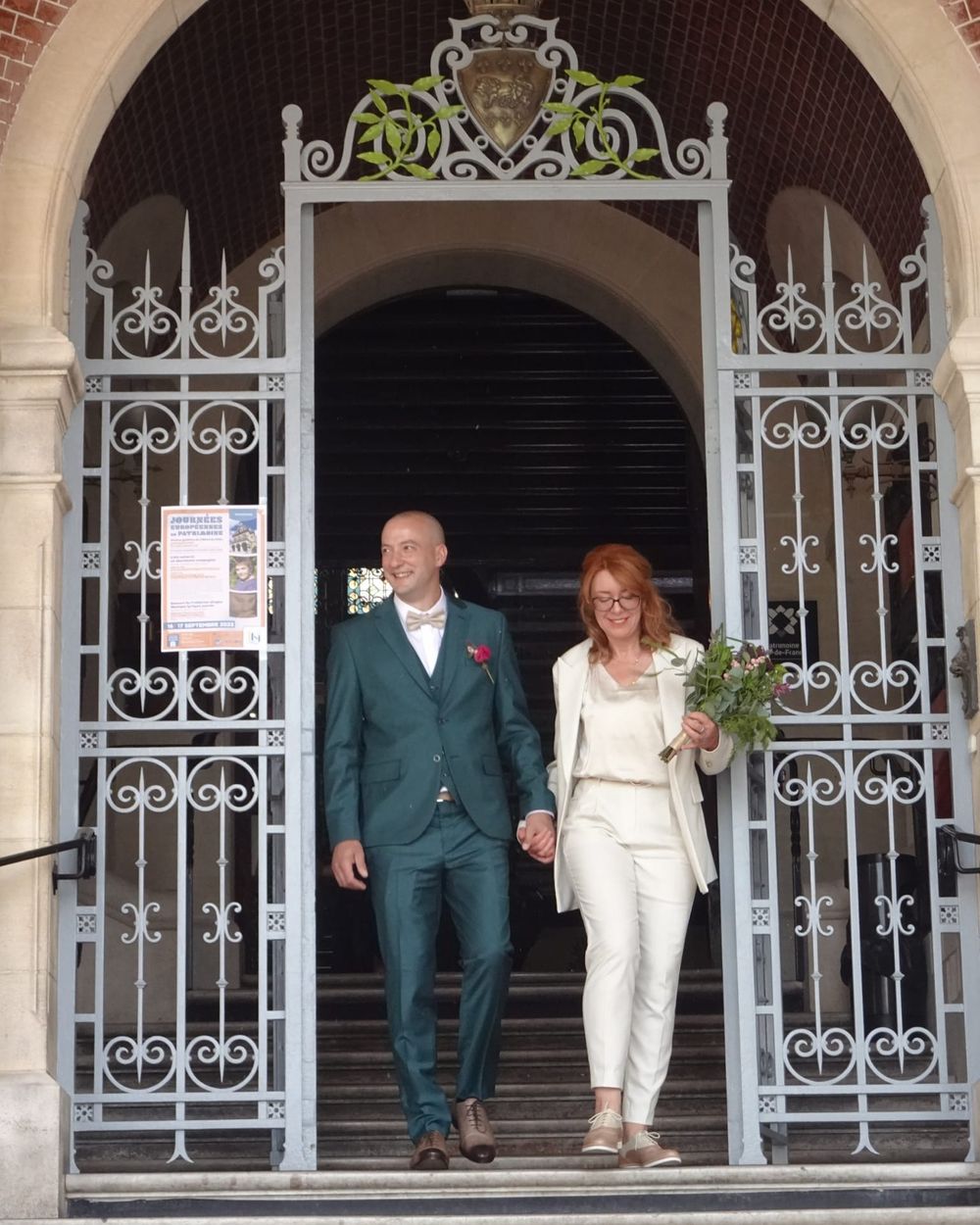 Ivory Tailored Suit with Two-Tone Derby Shoes