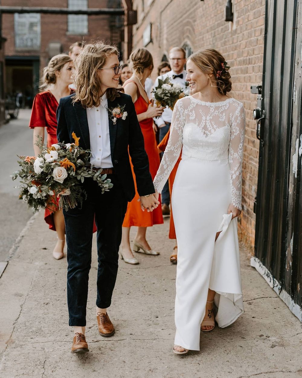 Navy Corduroy Suit with White Shirt and Brown Oxfords